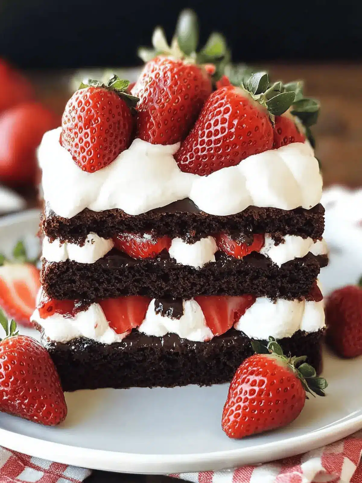Chocolate Strawberry Shortcake