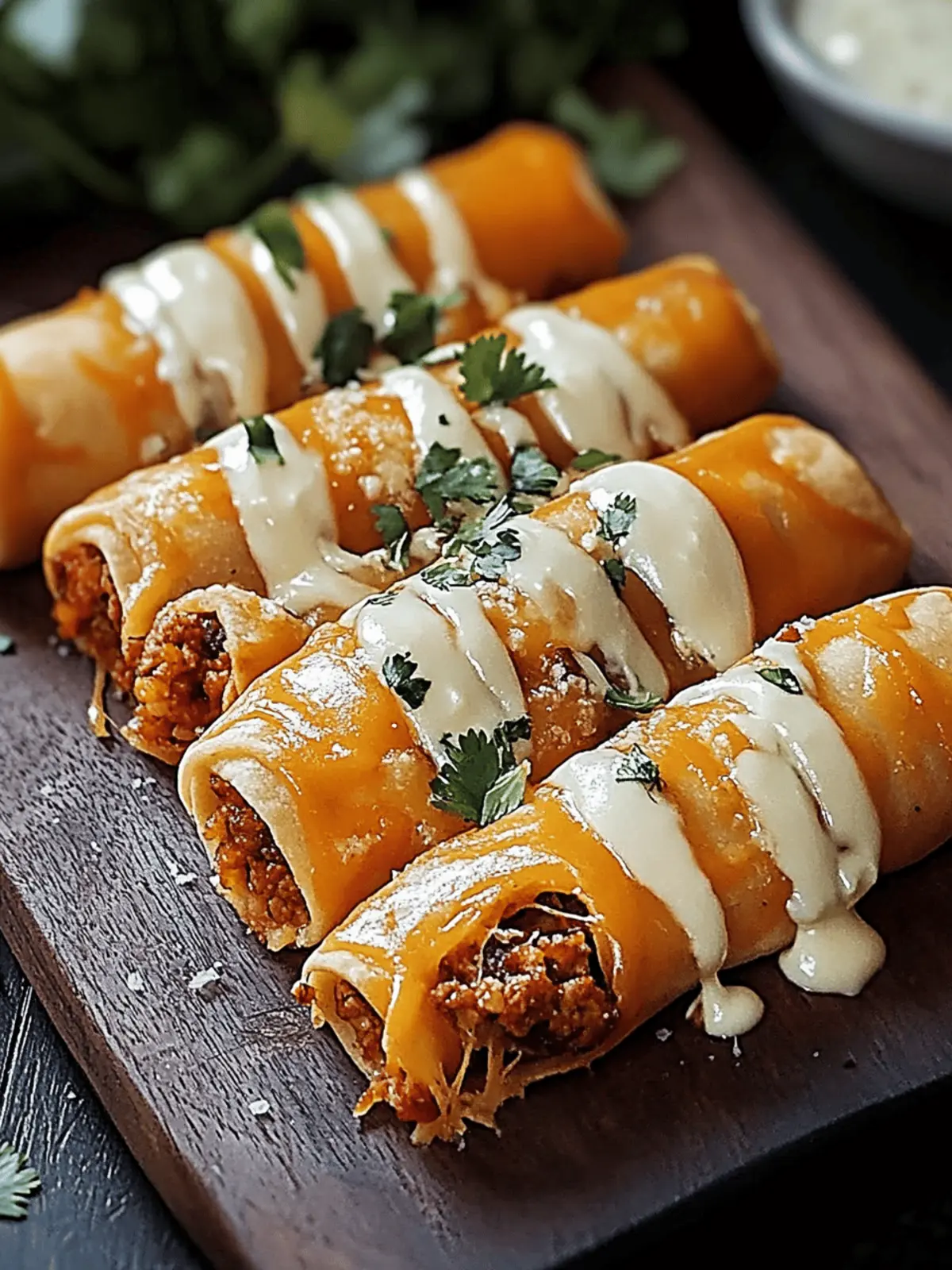 Cheese-Stuffed Taco Rolls with a Crispy Finish