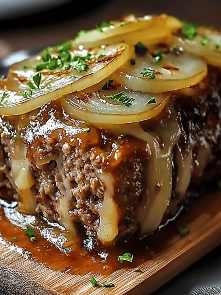 Savory Onion Meatloaf with Gruyère: A Must-Try Family Favorite 3 Onion Meatloaf