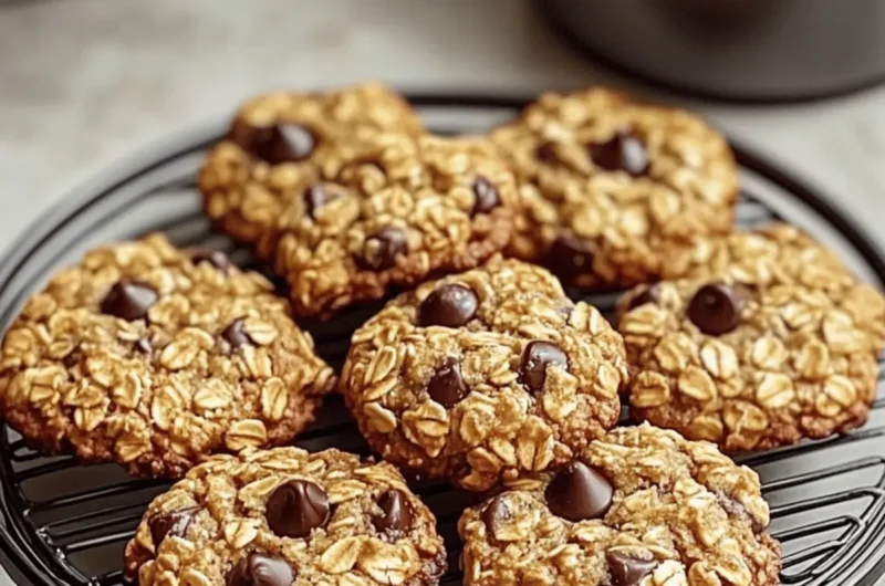 Air Fryer Chocolate Chip Oatmeal Cookies