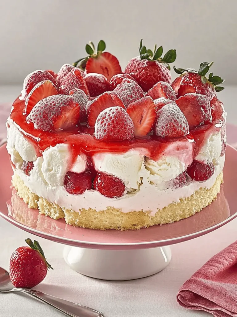 Delightful Strawberry Shortcake Ice Cream Cake Everyone Loves 4 Strawberry Shortcake Ice Cream Cake