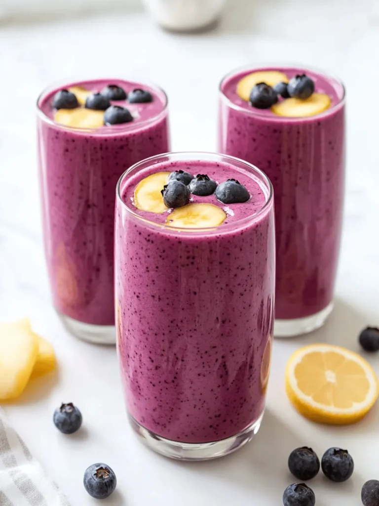 Delicious Blueberry Smoothie Recipe - Quick, Healthy Delight 3 Blueberry Smoothie Recipe - Love and Lemons