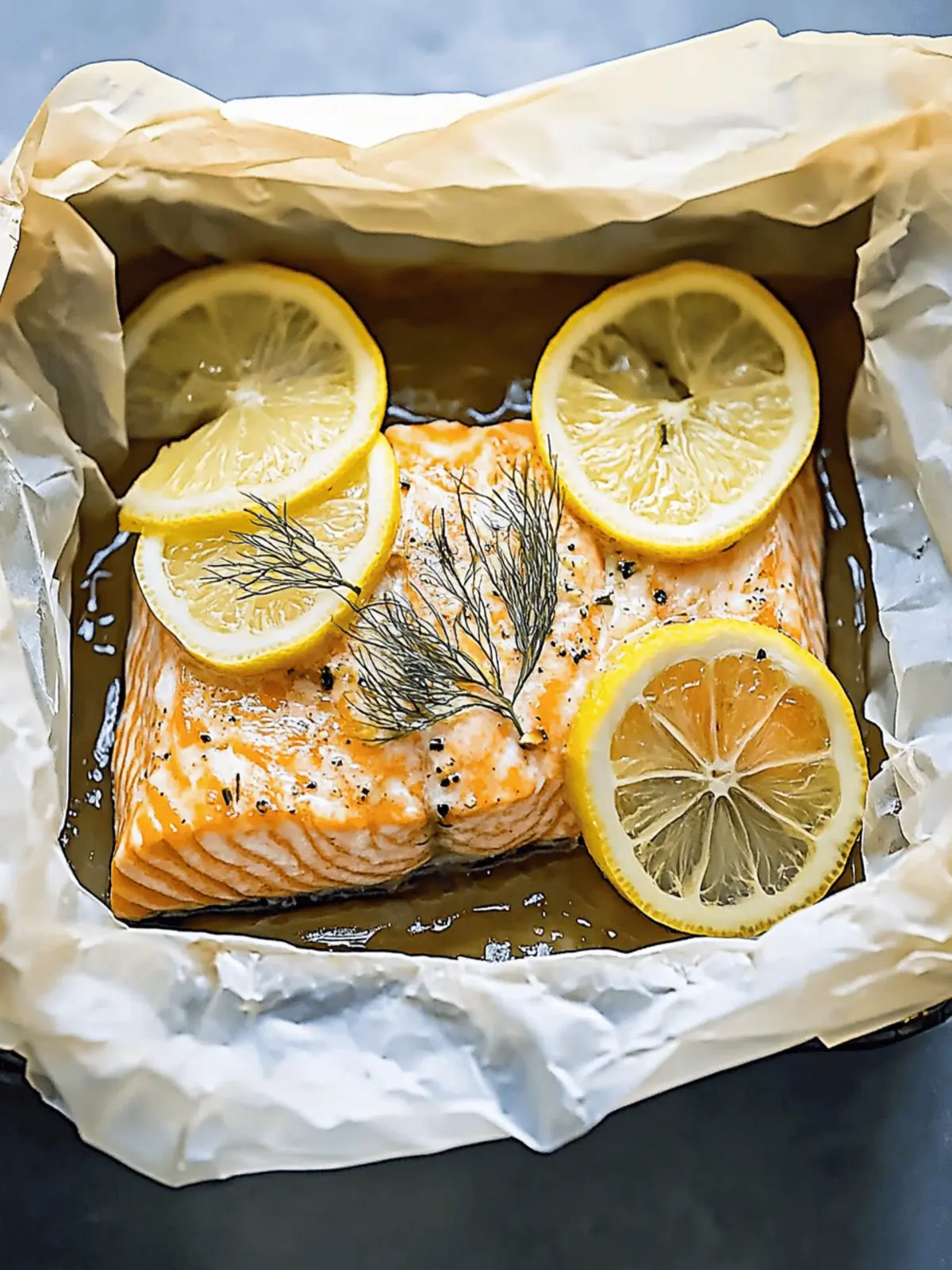 Elegant Salmon en Papillote with Fennel and Lemon
