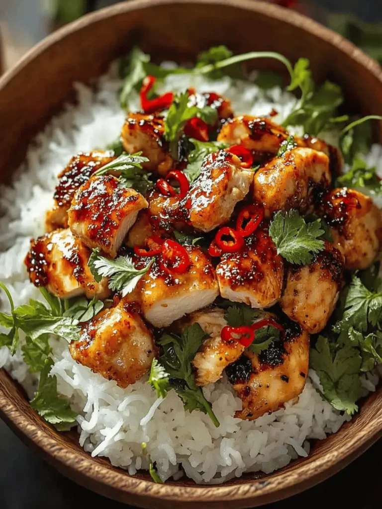 Spicy Maple Chicken & Coconut Rice