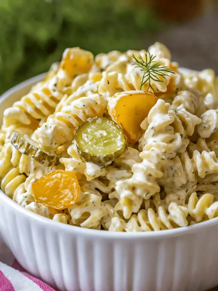 Dill Pickle Pasta Salad: The Creamy Side Everyone Craves 2 Dill Pickle Pasta Salad: The Creamy Side Dish That Everyone Will Request