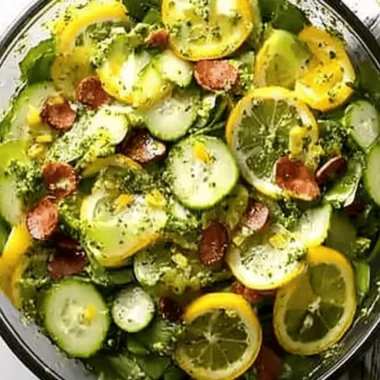 Crunchy Lemon-Pesto Garden Salad