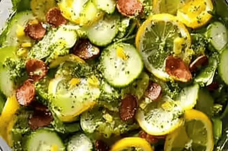 Crunchy Lemon-Pesto Garden Salad