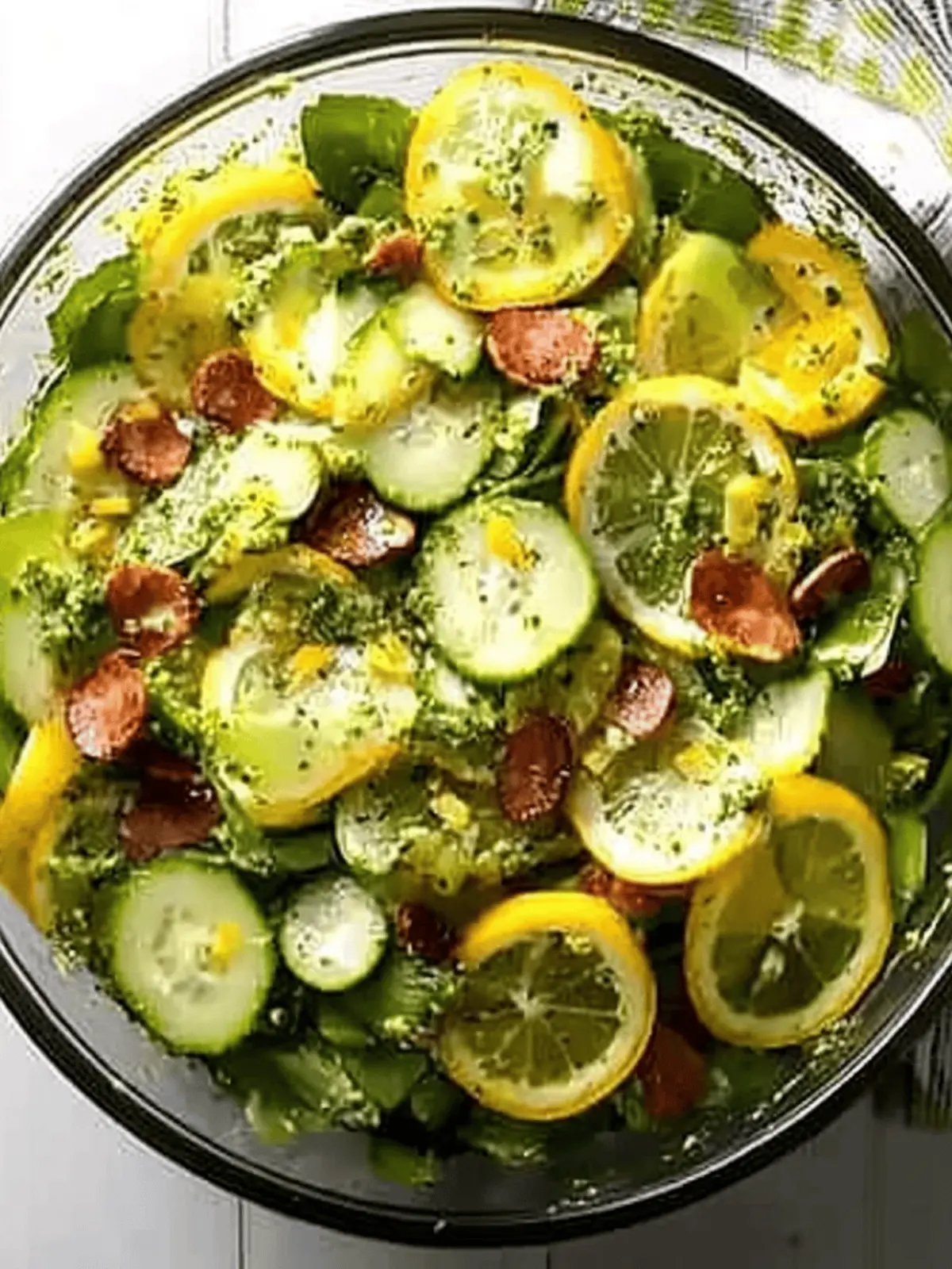 Crunchy Lemon-Pesto Garden Salad