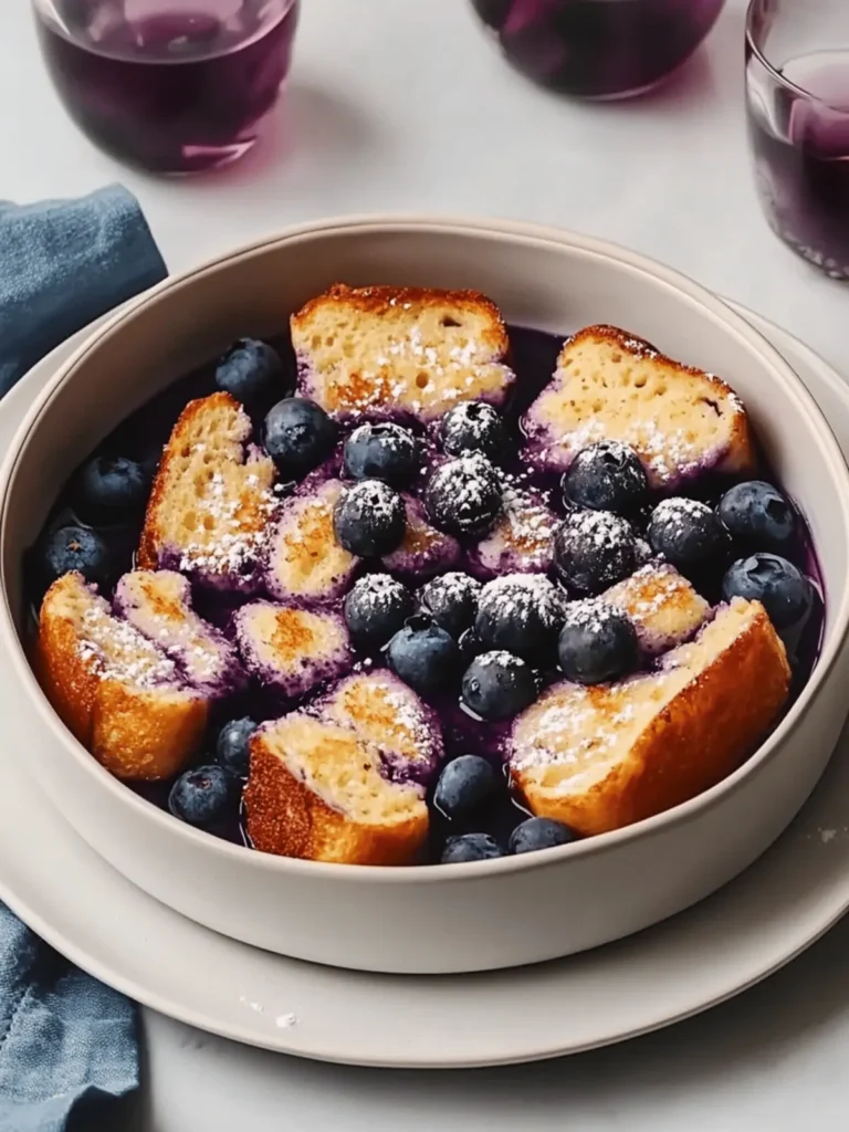 Overnight Blueberry French Toast Casserole for Easy Mornings 3 Overnight Blueberry French Toast