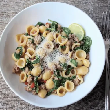 One Pan Orecchiette Pasta