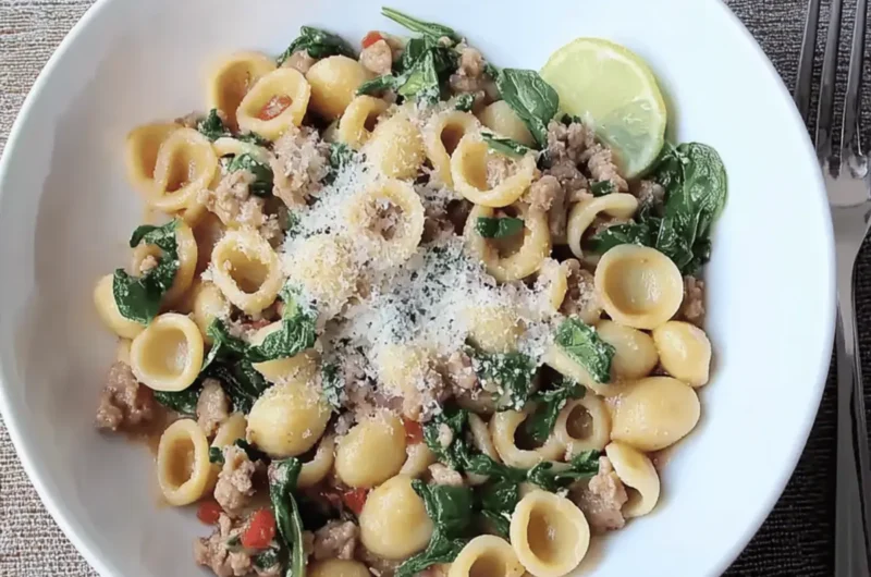 One Pan Orecchiette Pasta