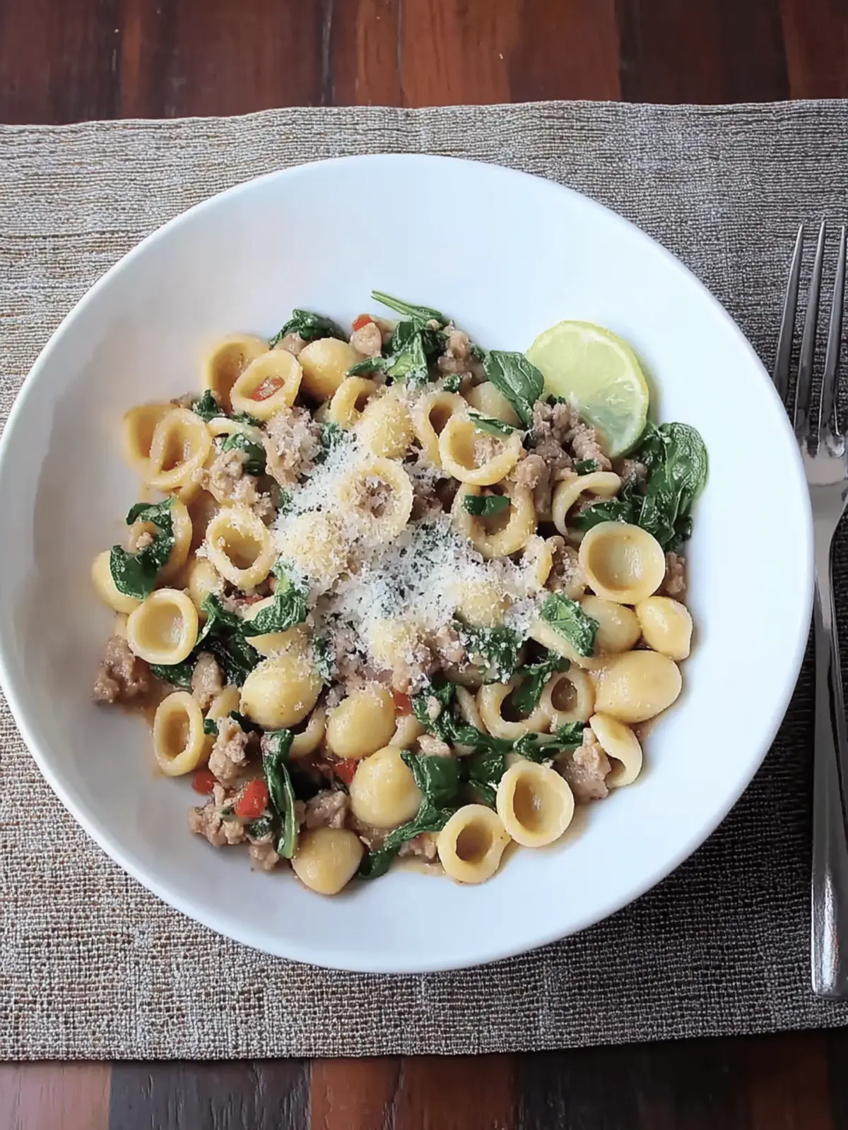 One Pan Orecchiette Pasta