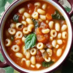 Slow Cooker Pasta Fagioli Soup
