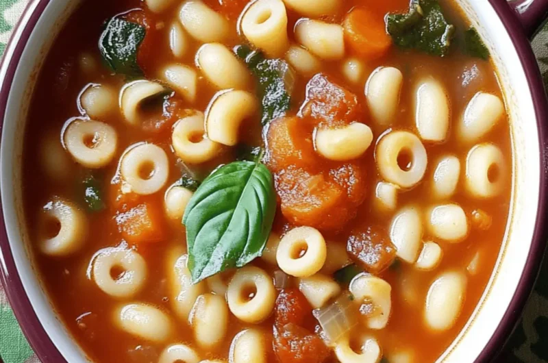 Slow Cooker Pasta Fagioli Soup