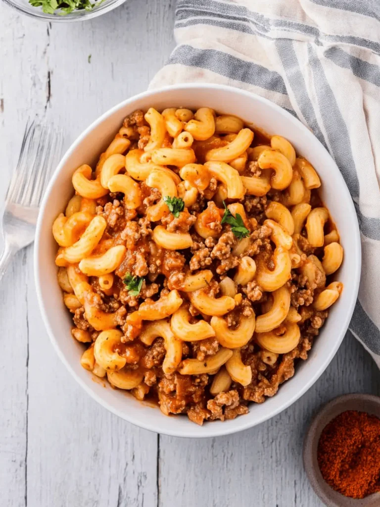 Easy Homemade Beefaroni: Comfort Food in Under 30 Minutes 4 Easy Homemade Beefaroni