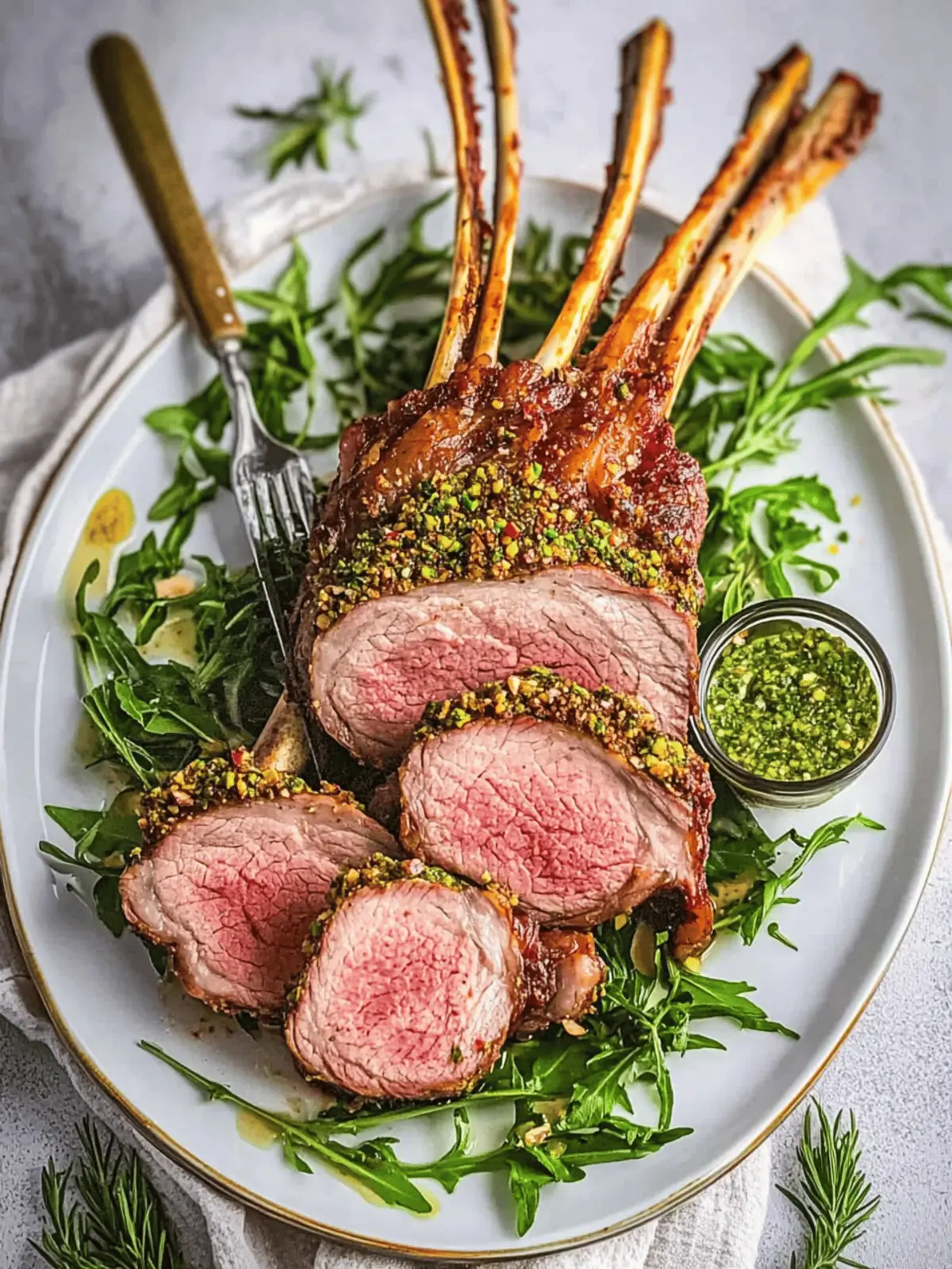 Pistachio Crusted Rack of Lamb Recipe