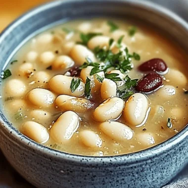 Creamy Northern White Beans in a Slow Cooker