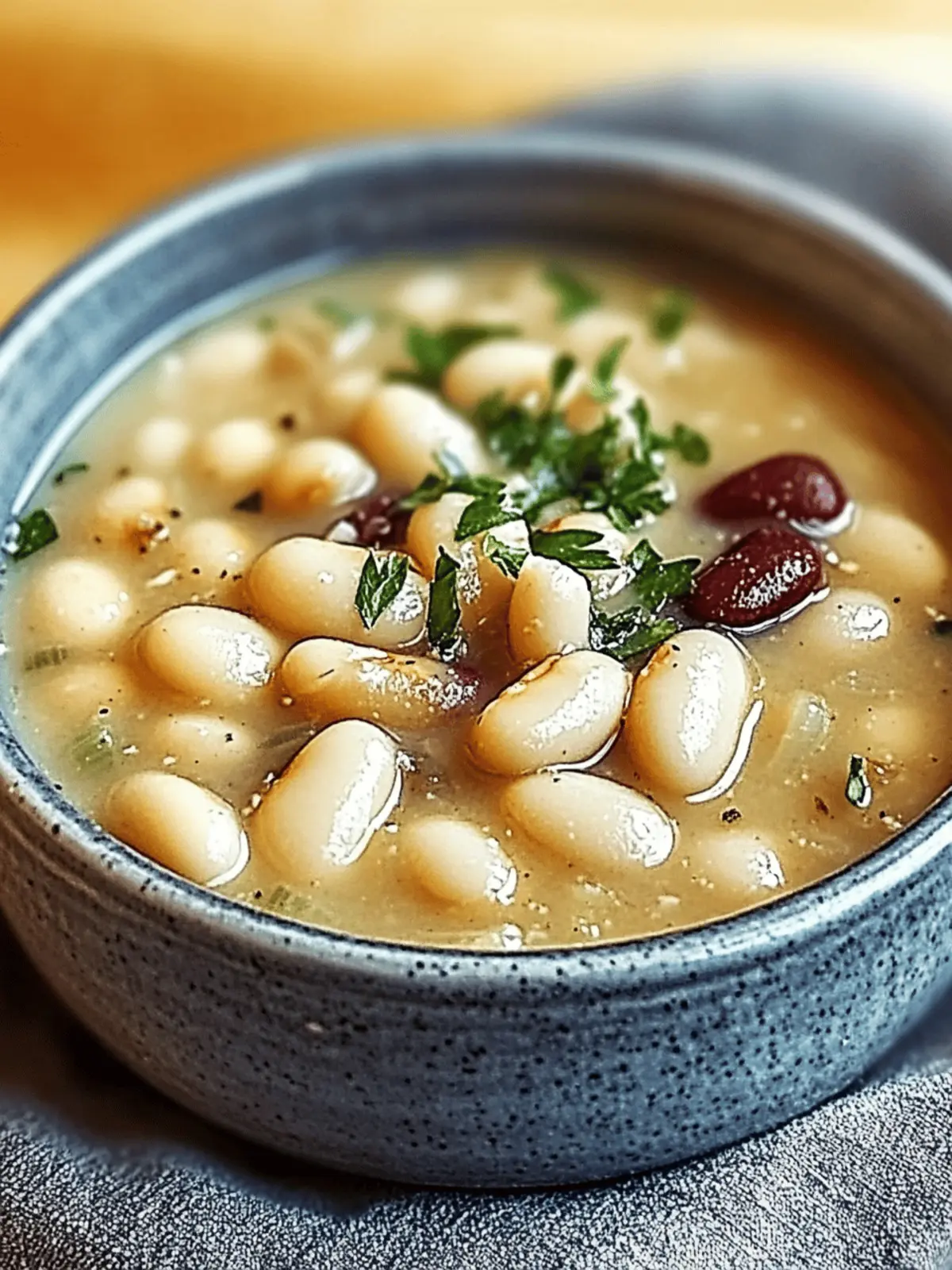 Creamy Northern White Beans in a Slow Cooker