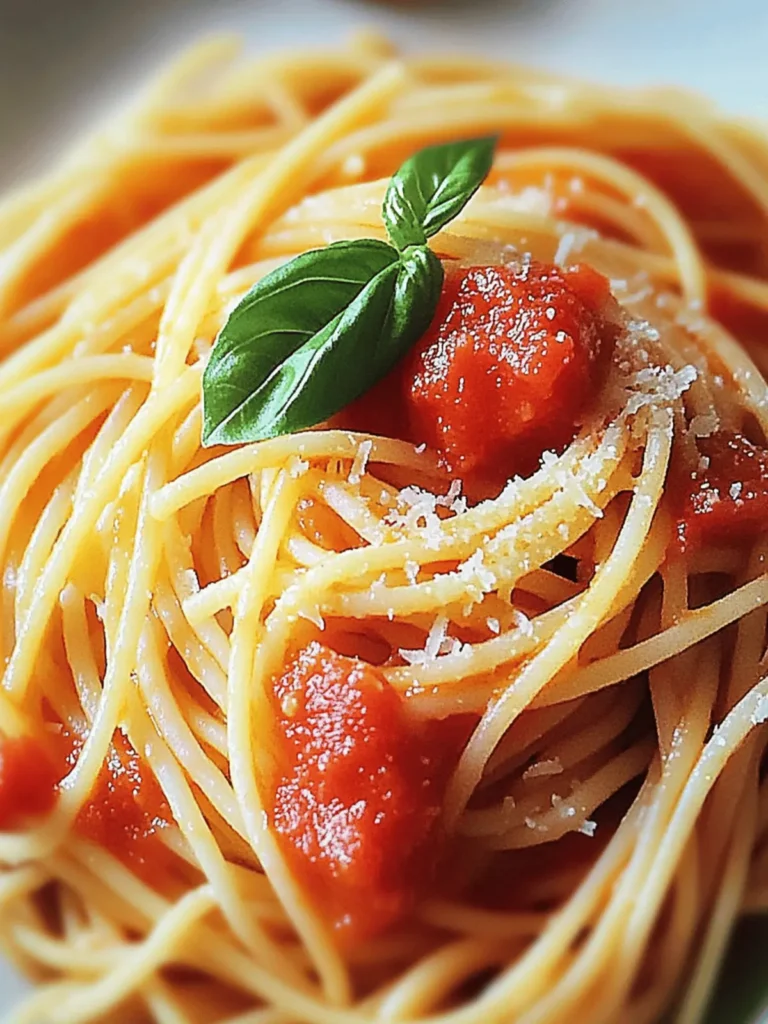 Luscious Pasta Pomodoro: Quick, Fresh Italian Delight 4 Pasta Pomodoro