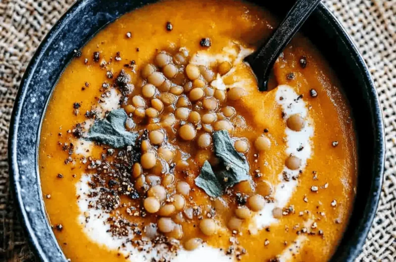 Sweet Potato, Carrot, Apple, and Red Lentil Soup Recipe