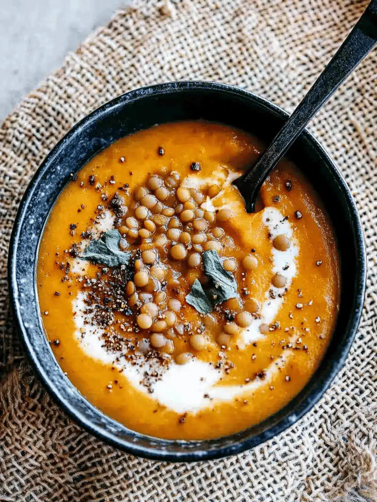 Sweet Potato, Carrot, Apple, and Red Lentil Soup Recipe