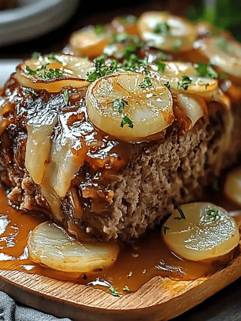 Savory Onion Meatloaf with Gruyère: A Must-Try Family Favorite 2 Onion Meatloaf