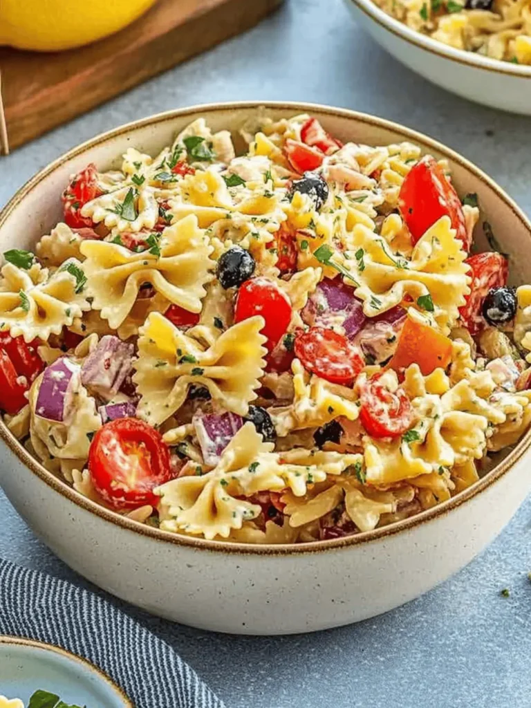 Delicious Bow Tie Pasta Salad Recipe for Quick Refreshment 3 Bow Tie Pasta Salad Recipe
