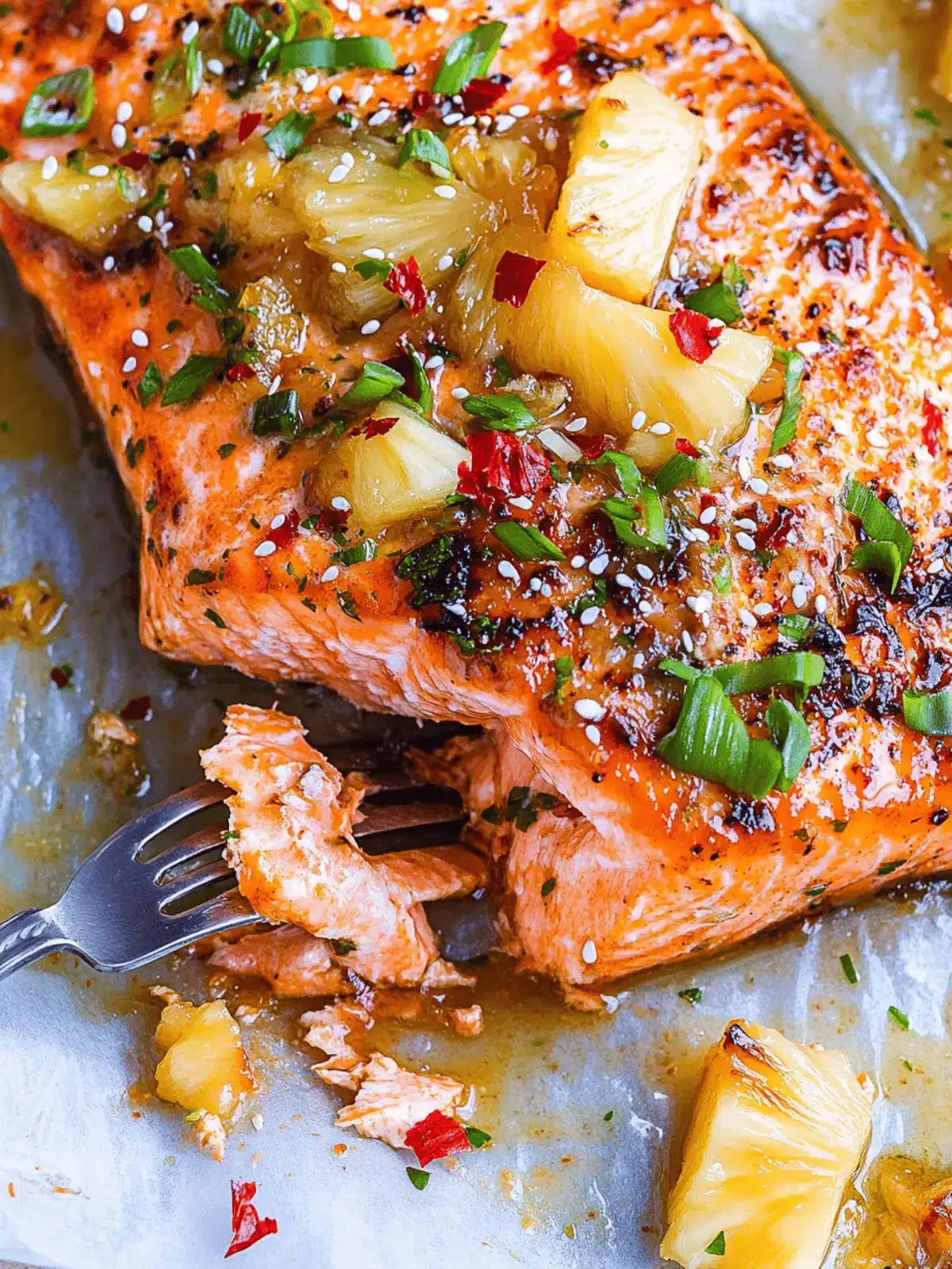 Baked Pineapple Salmon