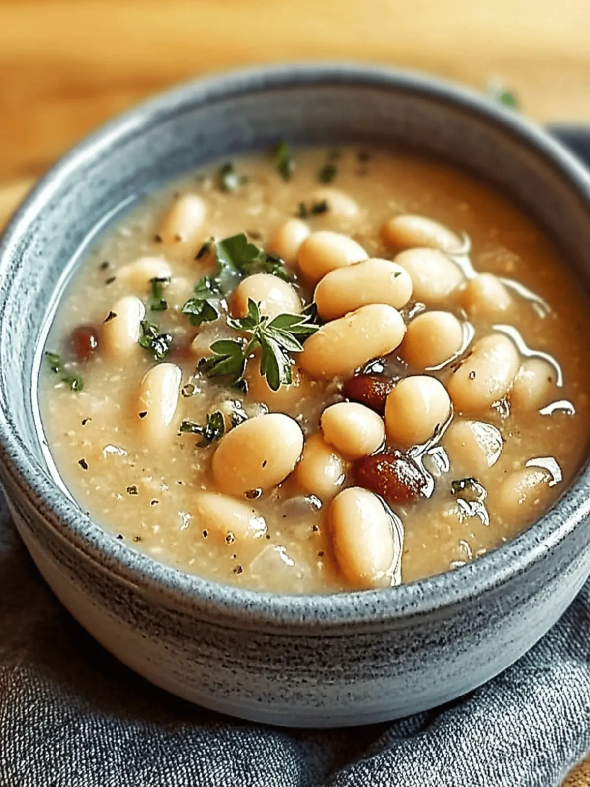 Creamy Northern White Beans in a Slow Cooker