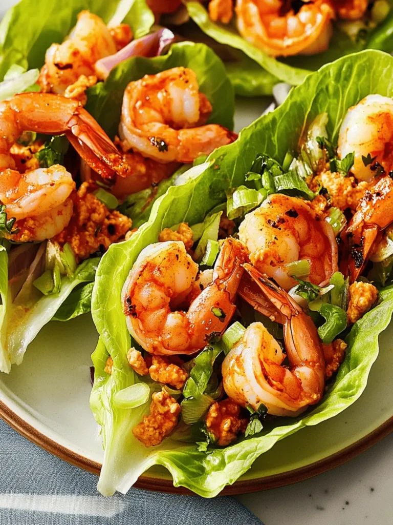 Buffalo Shrimp Lettuce Wraps: A Tangy Low-Carb Treat 3 Buffalo Shrimp Lettuce Wraps