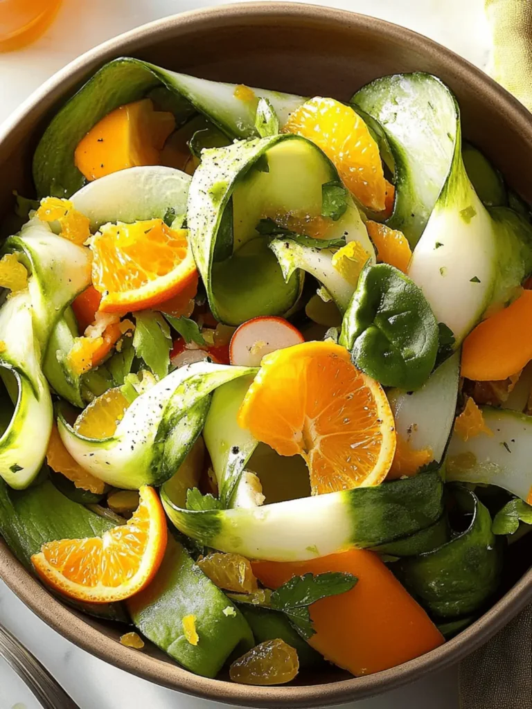 Delicious Ribbon Salad with Orange Vinaigrette Recipe You’ll Love 4 Ribbon Salad with Orange Vinaigrette Recipe: How to Make It