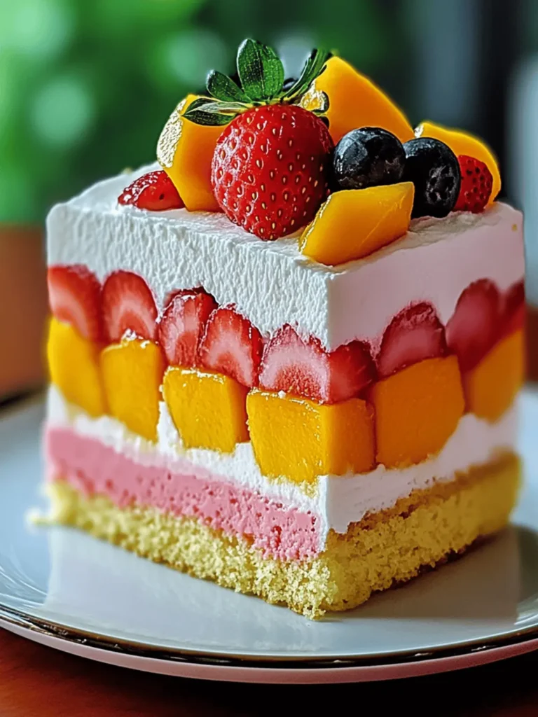 Fresh & Fruity Strawberry Mango Cake for Summer Bliss 3 Strawberry Mango Cake | Fresh & Fruity Split Cake
