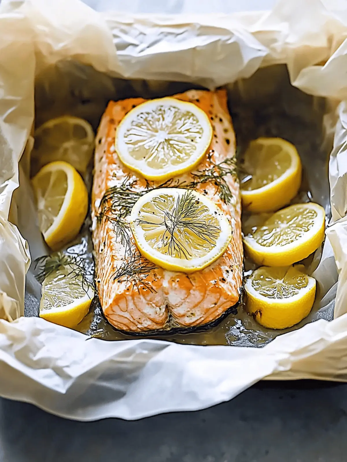 Elegant Salmon en Papillote with Fennel and Lemon
