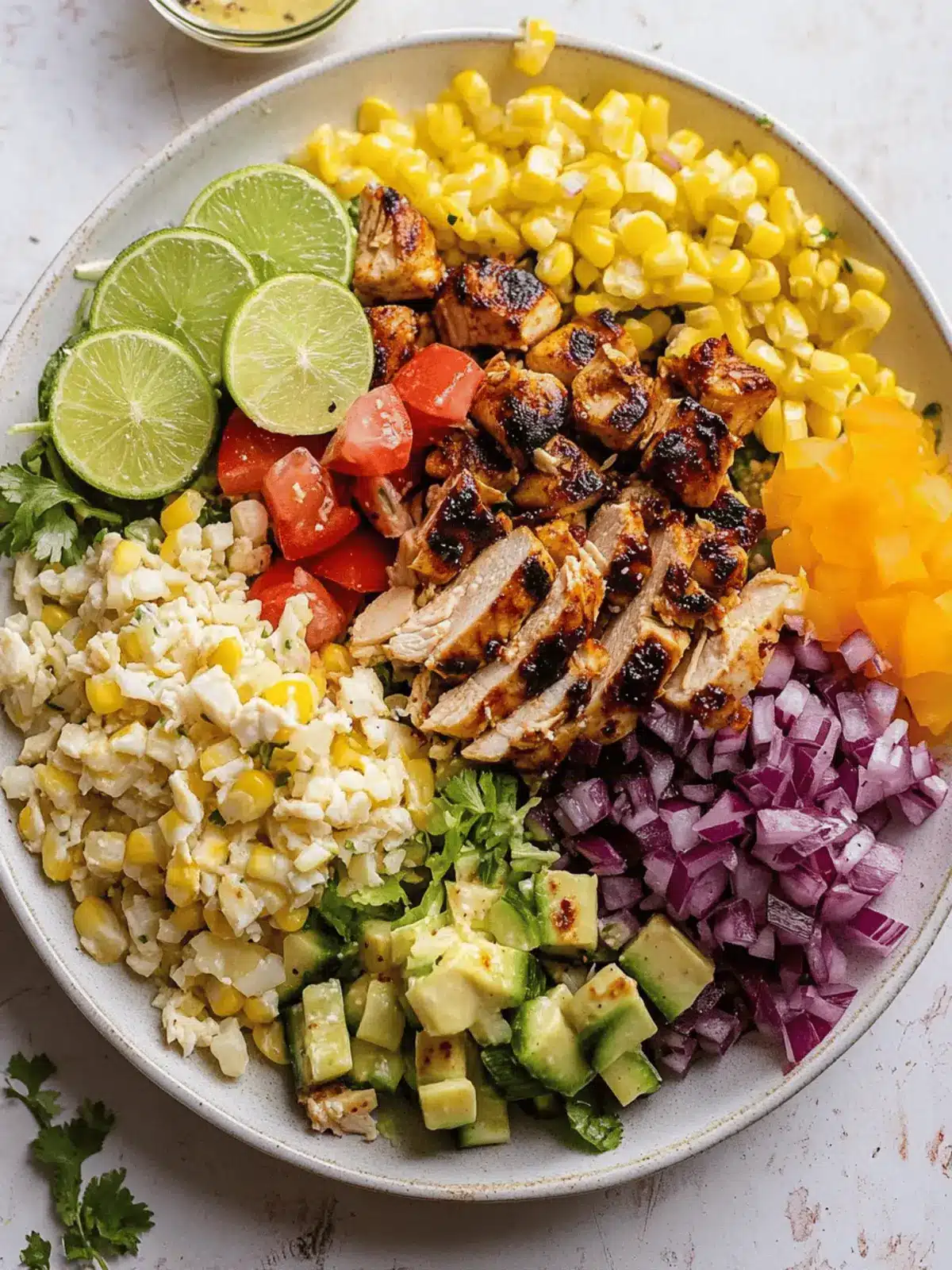 Summer BBQ Chicken Chopped Salad