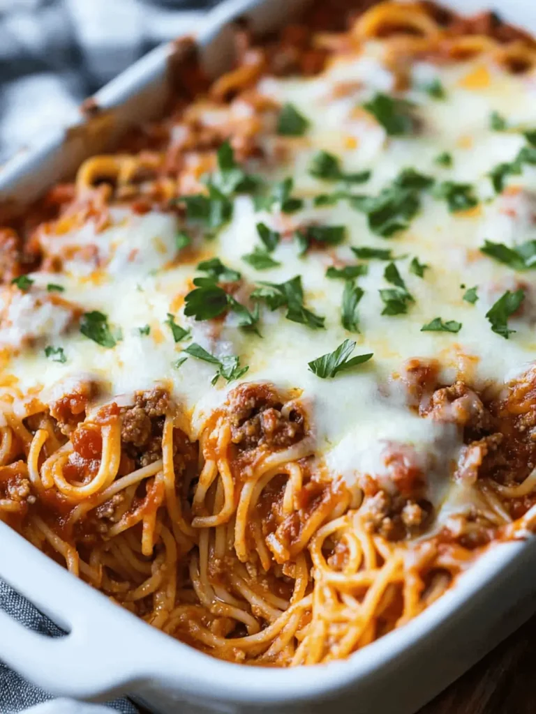 Southern Baked Spaghetti Casserole