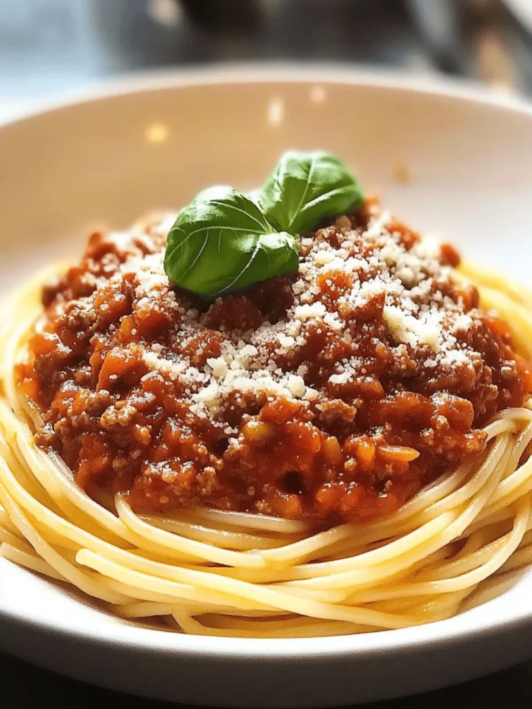 Savory Spaghetti Bolognese: Your Ultimate Comfort Dish! 3 Spaghetti Bolognese