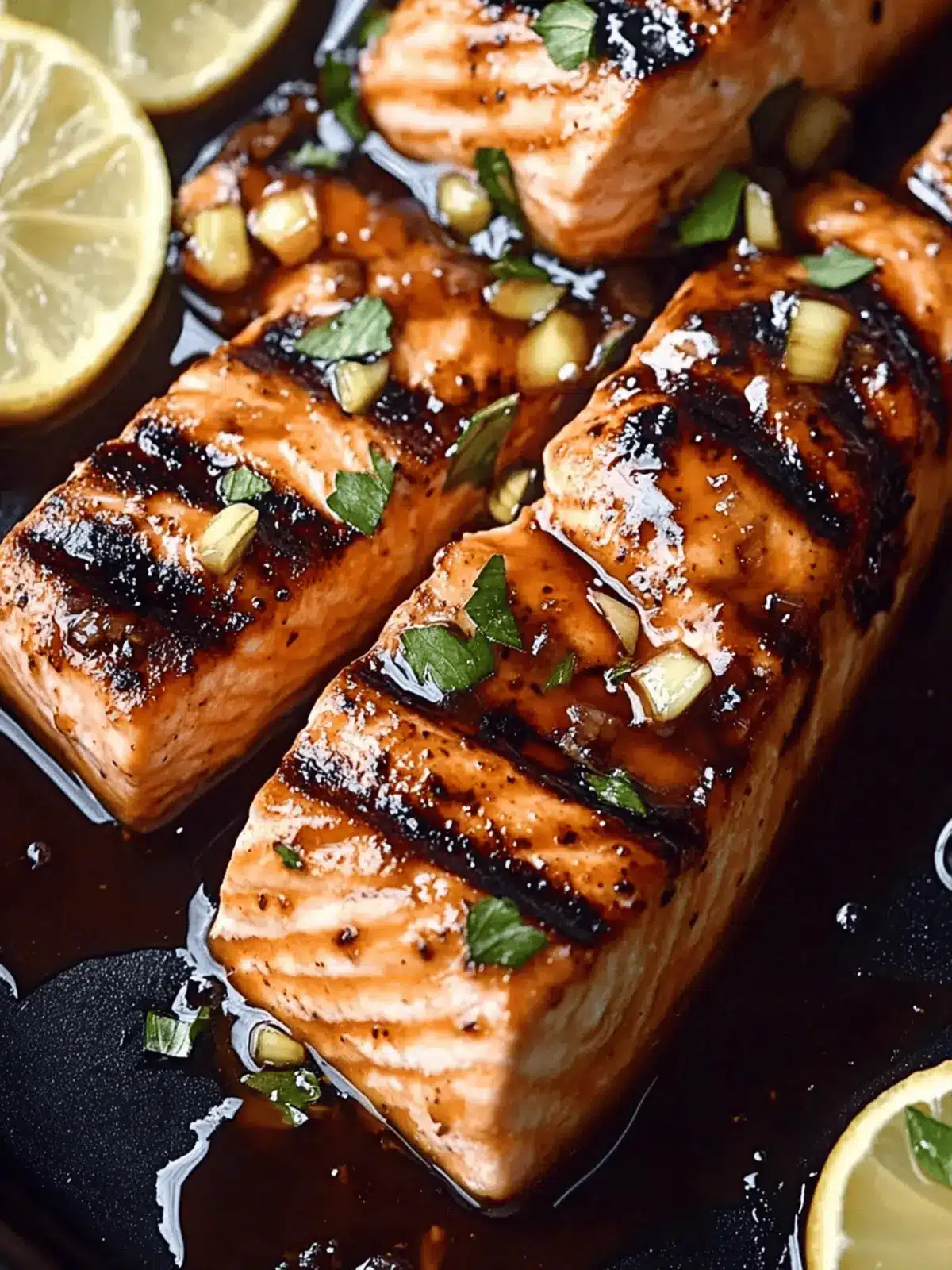 Grilled Honey Garlic Salmon