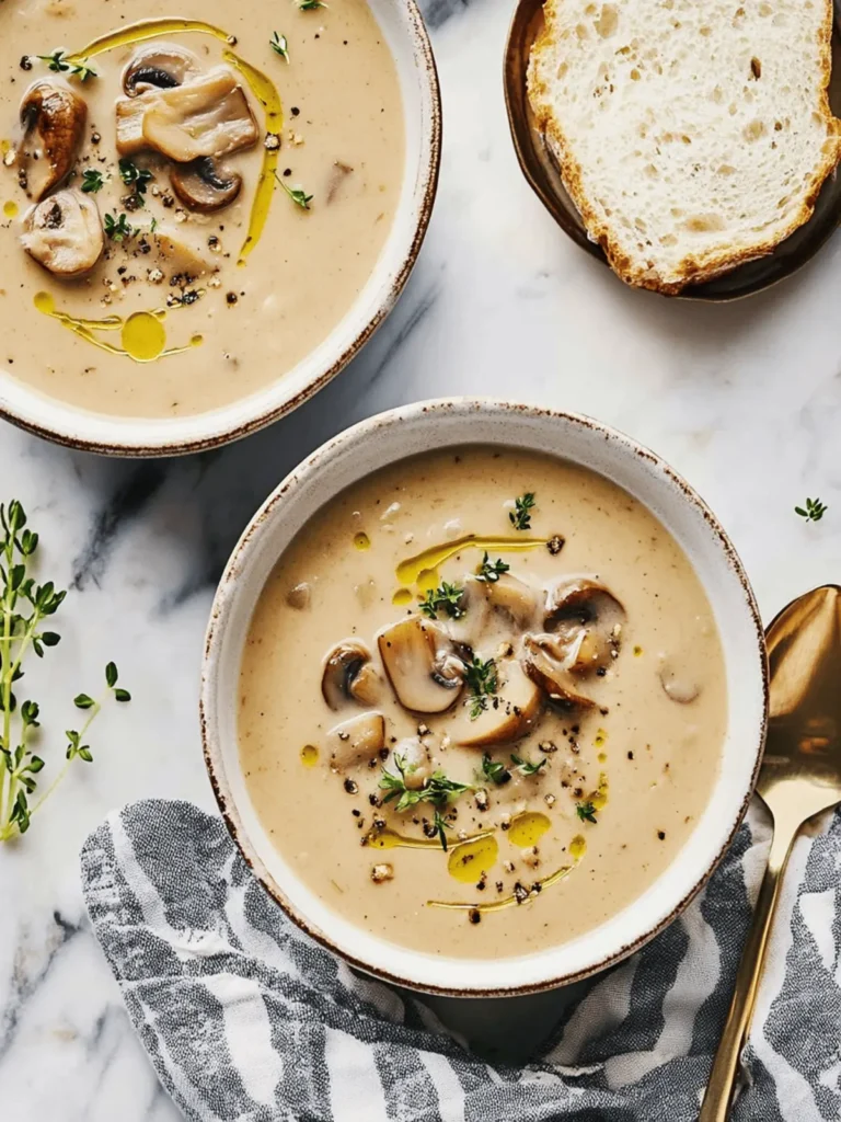 Creamy Mushroom Soup Recipe – A Cozy Bowl of Comfort 2 Creamy Mushroom Soup Recipe - Love and Lemons