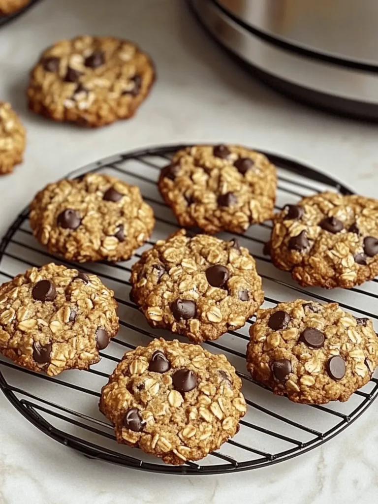 Air Fryer Chocolate Chip Oatmeal Cookies