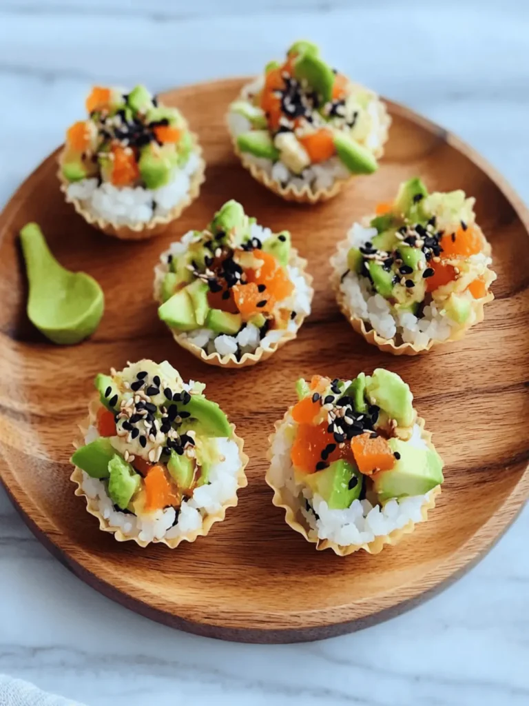 Customizable Sushi Cups for a Fresh, Fun Snack Experience 3 Sushi Cups