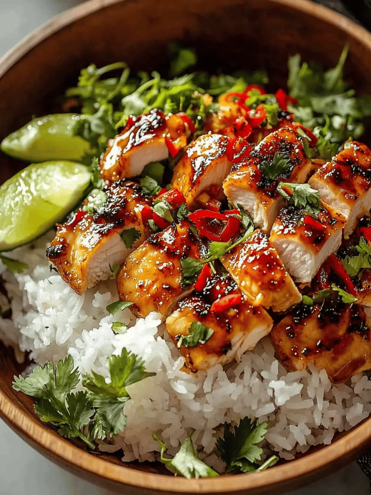 Spicy Maple Chicken & Coconut Rice