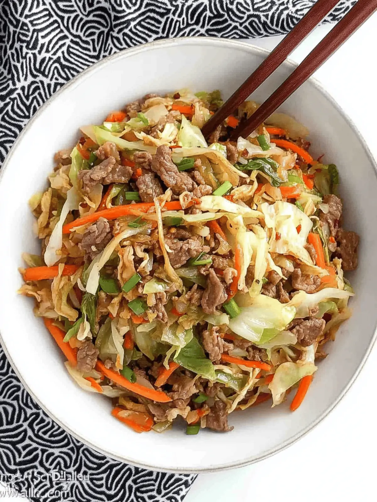 Beef and Cabbage Stir Fry
