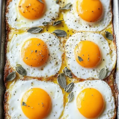 Effortless Sheet Pan Fried Eggs for a Crowd