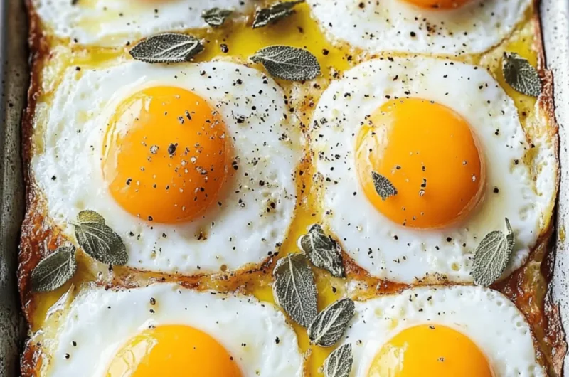 Effortless Sheet Pan Fried Eggs for a Crowd