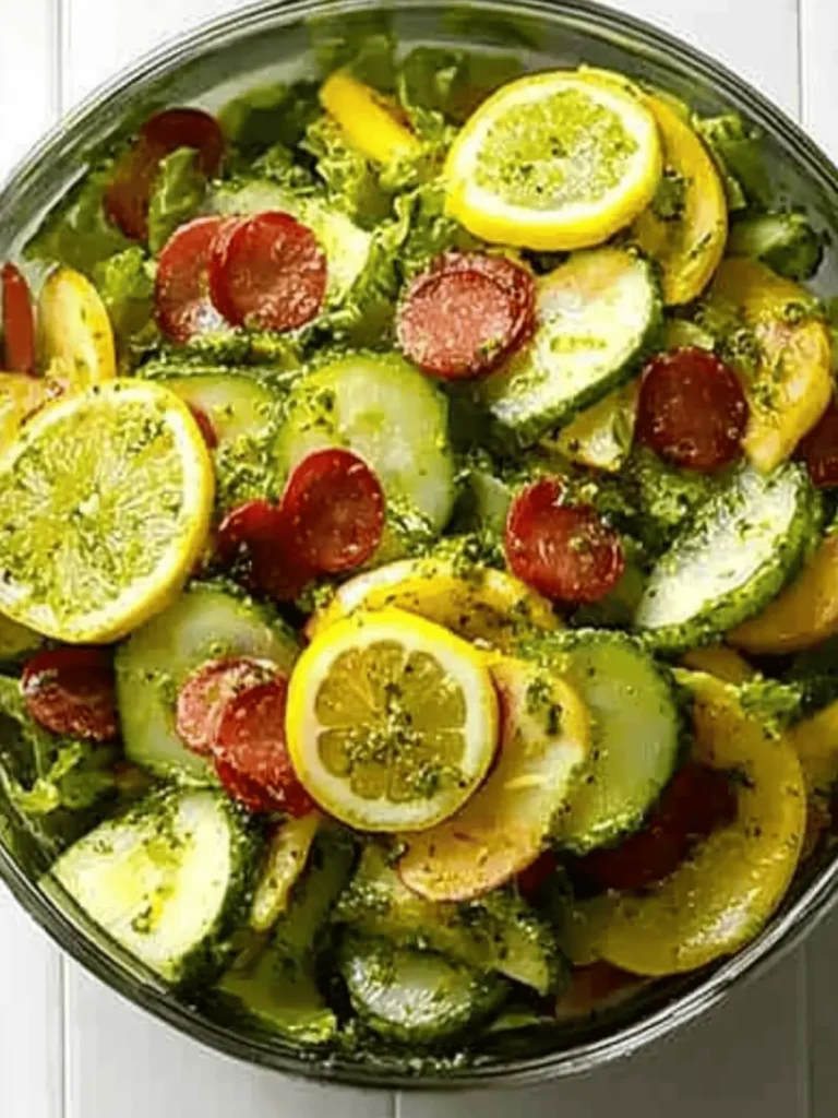Crunchy Lemon-Pesto Garden Salad Packed with Fresh Flavor 2 Crunchy Lemon-Pesto Garden Salad
