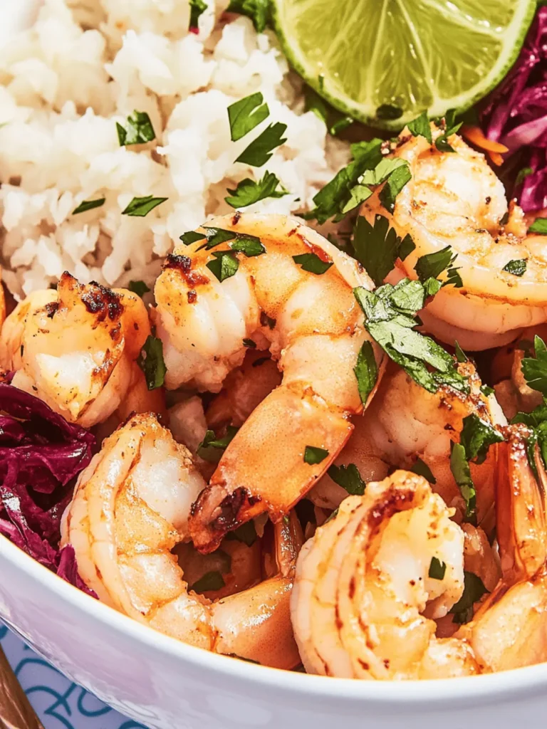 Coconut Lime Shrimp Bowls
