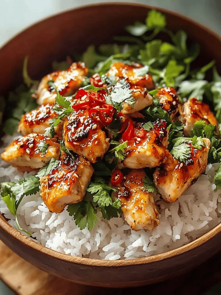 Spicy Maple Chicken & Coconut Rice