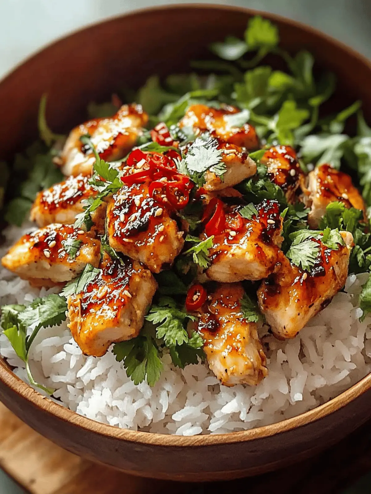 Spicy Maple Chicken & Coconut Rice