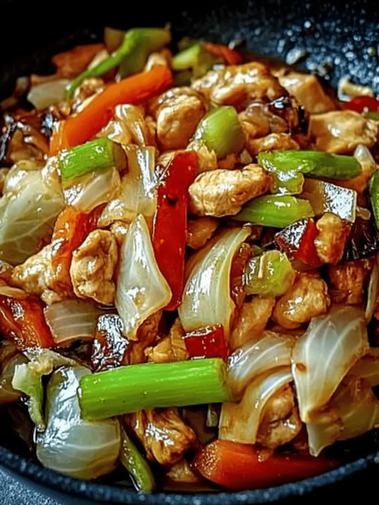 Savory Chinese Chicken Cabbage Stir-Fry for Quick Dinners 3 Chinese Chicken Cabbage Stir-Fry - Recipestasteful | We're the secret ingredient for home cooks.