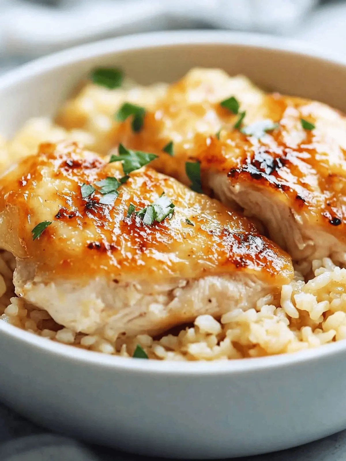 Tender Chicken Thighs with Fragrant Rice in a Slow Cooker Harmony